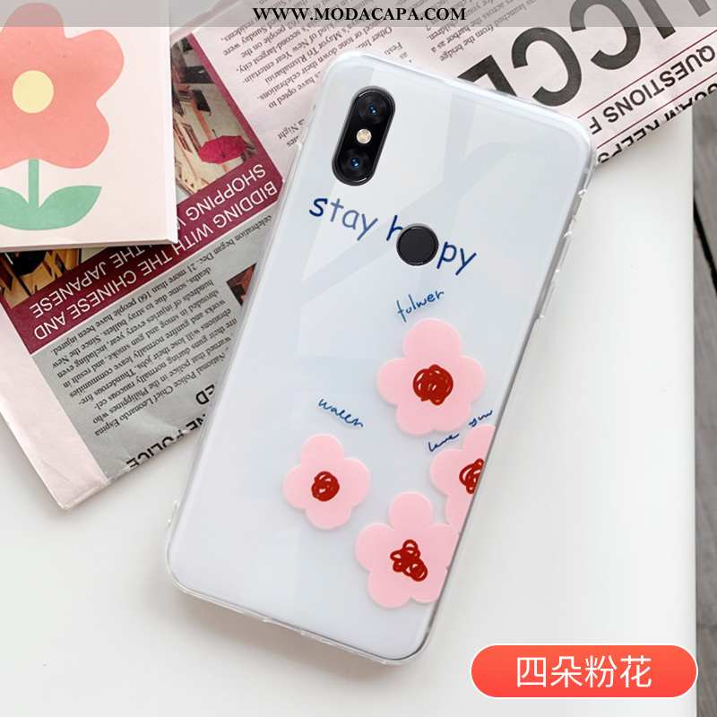 Capas Xiaomi Mi Mix 3 Criativas Antiqueda Branco Cases Telemóvel Simples Online