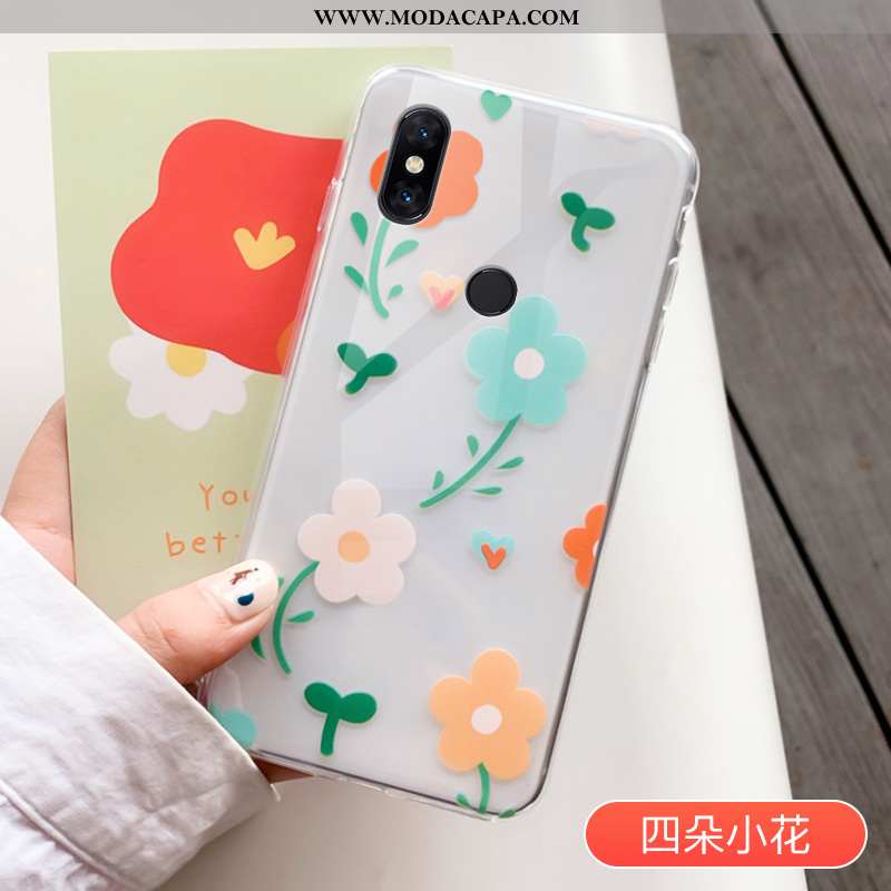 Capas Xiaomi Mi Mix 3 Criativas Antiqueda Branco Cases Telemóvel Simples Online