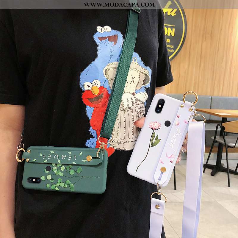 Capa Xiaomi Mi Mix 3 Protetoras Novas Silicone Folha Telinha Florido Strapback Comprar