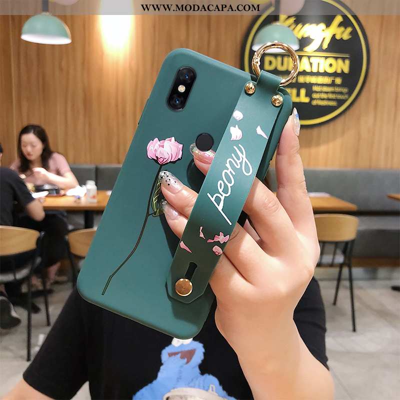 Capa Xiaomi Mi Mix 3 Protetoras Novas Silicone Folha Telinha Florido Strapback Comprar