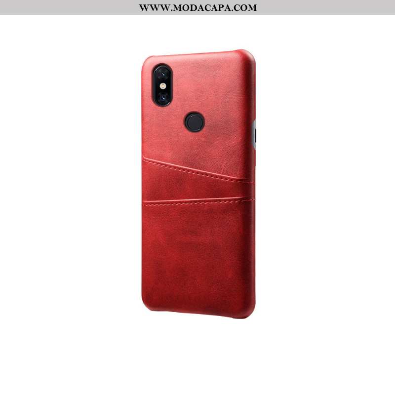 Capas Xiaomi Mi Mix 3 Protetoras Pequena Amarelo Negócio Couro Telemóvel Baratos