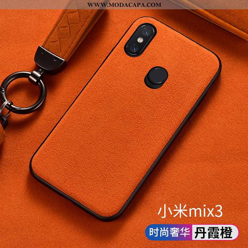 Capas Xiaomi Mi Mix 3 Protetoras Silicone Tampa Casaco De Pele Vermelho Lift Promoção