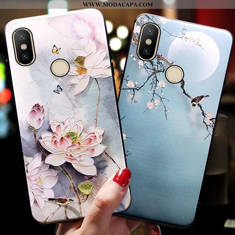 Capas Xiaomi Mi Mix 3 Slim Silicone Antiqueda Azul Tendencia Completa Comprar