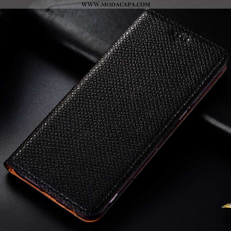 Capa Xiaomi Mi Mix 3 Couro Genuíno Cover Protetoras Marrom Malha Cases Telemóvel Venda