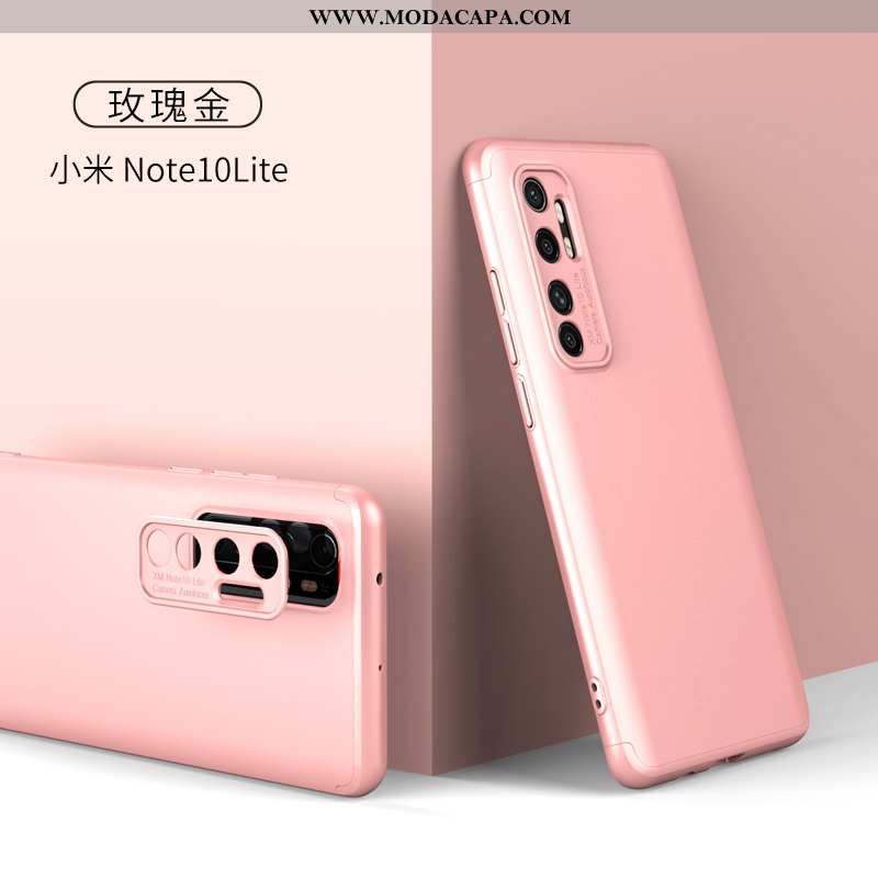 Capa Xiaomi Mi Note 10 Lite Protetoras Tendencia Slim Criativas Nova Telinha Vermelho Barato