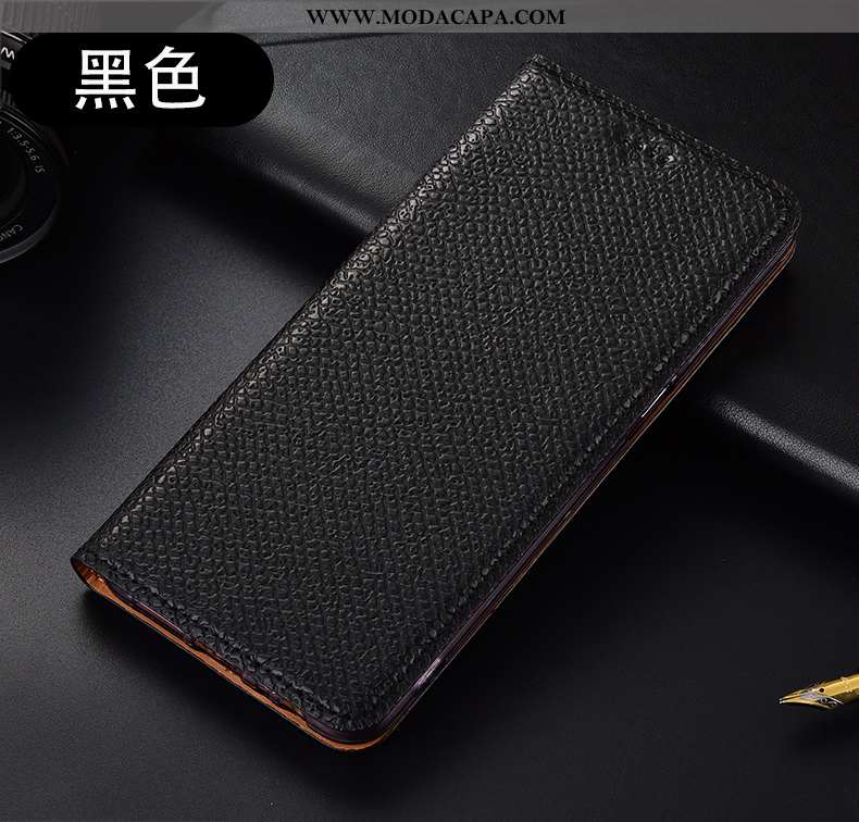 Capas Xiaomi Mi Note 10 Lite Protetoras Primavera Couro Legitimo Preto Antiqueda Cases Promoção