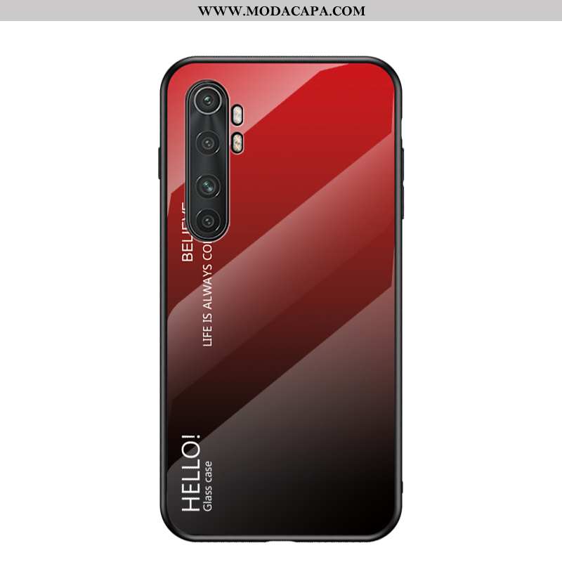 Capas Xiaomi Mi Note 10 Lite Vidro Vermelho Pequena Silicone Soft Malha Baratos