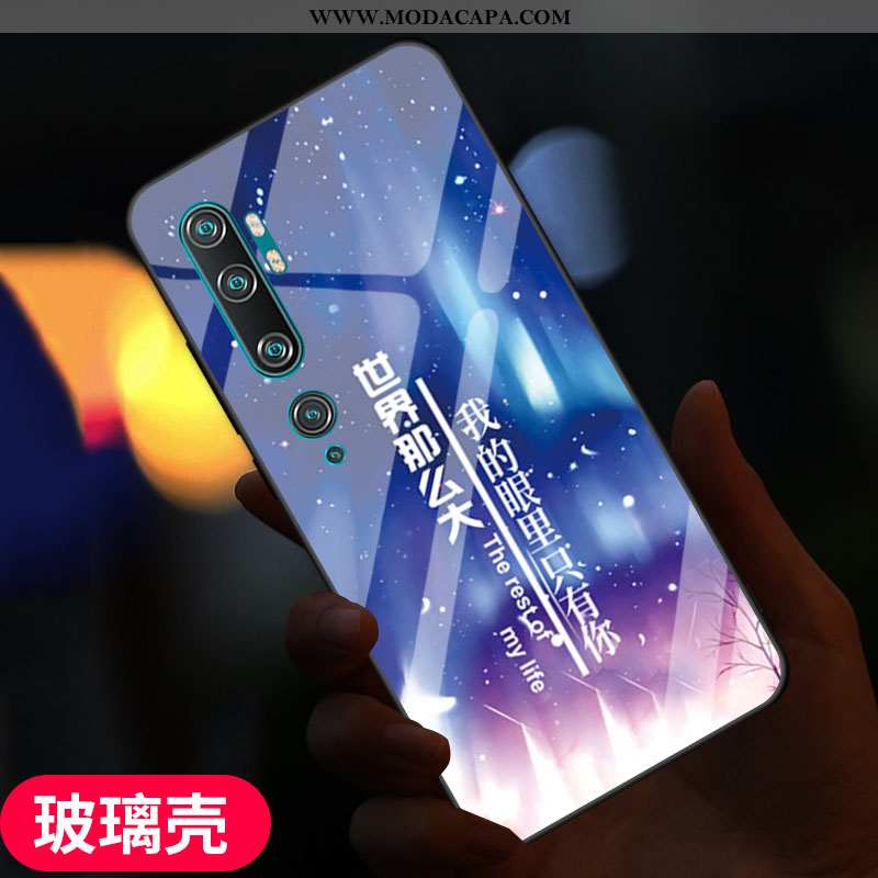 Capas Xiaomi Mi Note 10 Soft Azul Completa Personalizada Pequena Vidro Cases Barato