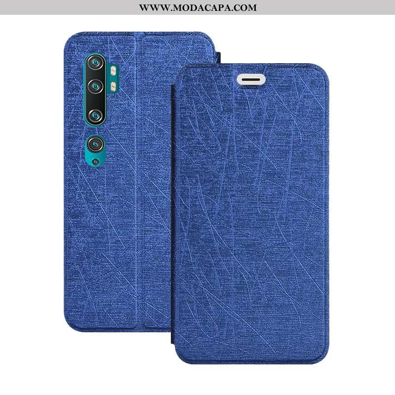 Capa Xiaomi Mi Note 10 Protetoras Cases Completa Telinha Couro Cover Vermelho Baratas