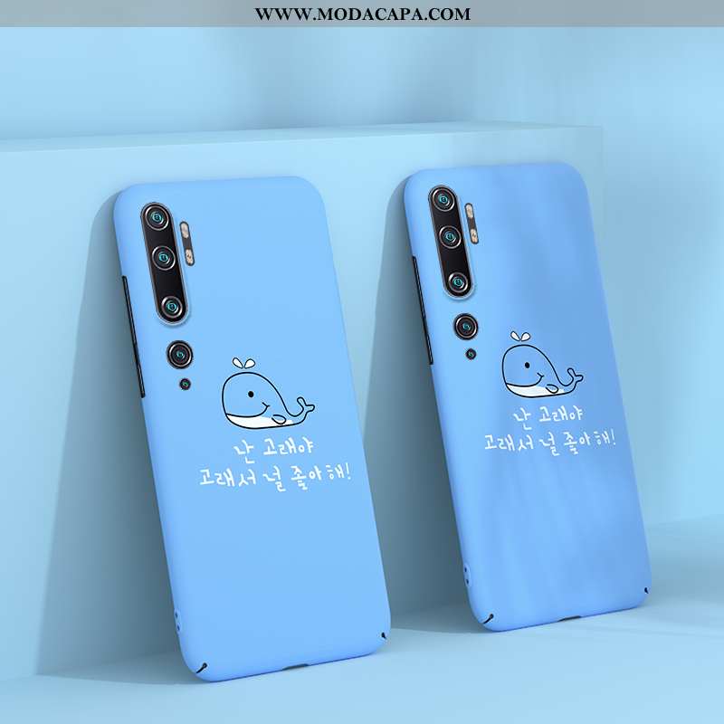 Capas Xiaomi Mi Note 10 Tendencia Vermelho Slim Cases Fosco Super Azul Baratos