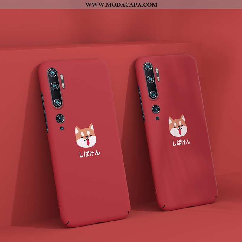 Capas Xiaomi Mi Note 10 Tendencia Vermelho Slim Cases Fosco Super Azul Baratos