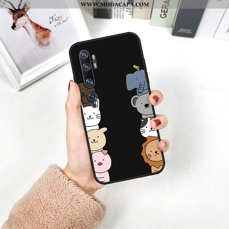 Capas Xiaomi Mi Note 10 Silicone Telemóvel Antiqueda Criativas Bonitos Soft Baratas