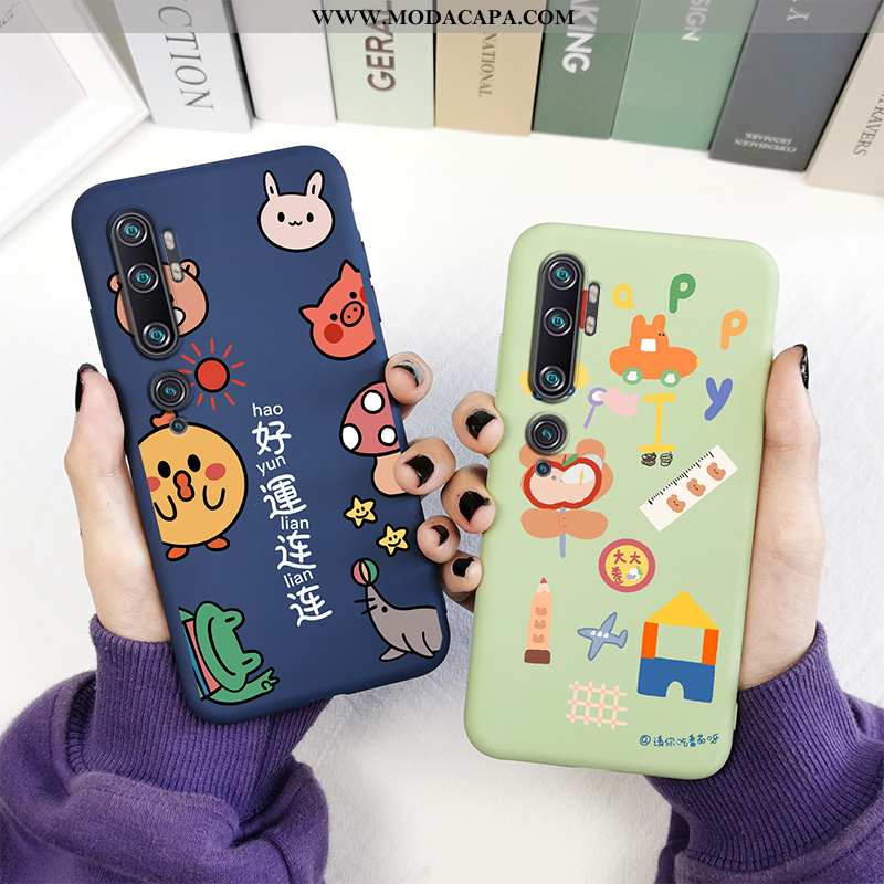 Capas Xiaomi Mi Note 10 Silicone Telemóvel Antiqueda Criativas Bonitos Soft Baratas