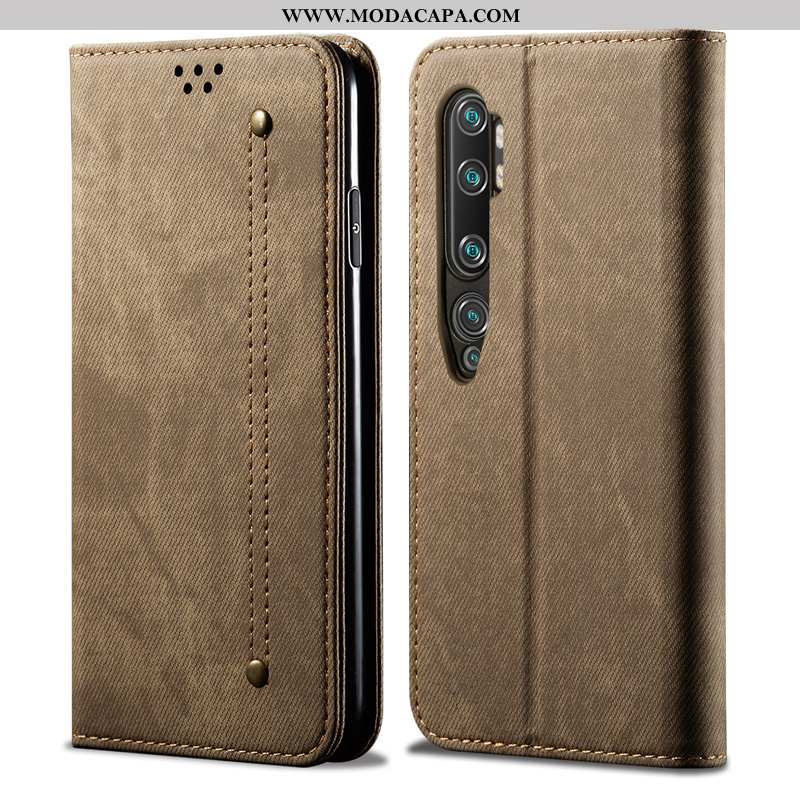 Capa Xiaomi Mi Note 10 Protetoras De Grau Completa Tendencia Cover Antiqueda Couro Genuíno Comprar