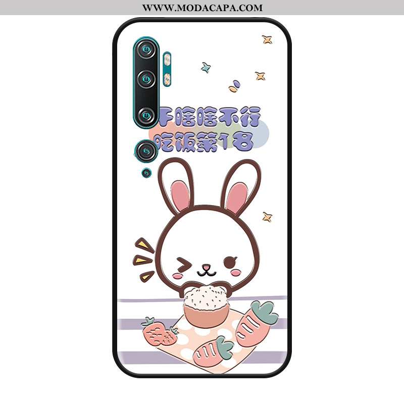 Capa Xiaomi Mi Note 10 Desenho Animado Coelho Cordao Silicone Completa Criativas Cases Barato