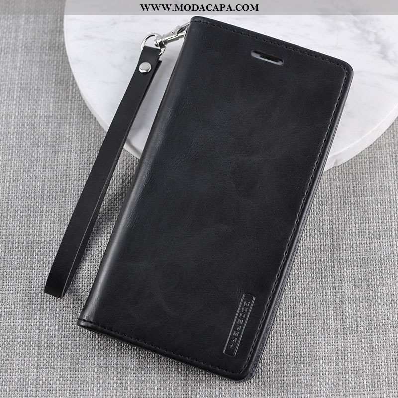 Capa Xiaomi Mi Note 10 Couro Slim Capas Antiqueda Vermelho Tampa Super Comprar