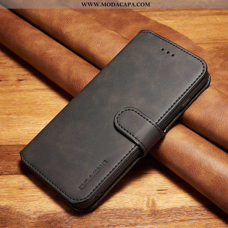 Capa Xiaomi Mi Note 10 Couro Legitimo Cover Capas Completa Cases Preto Antiqueda Baratas