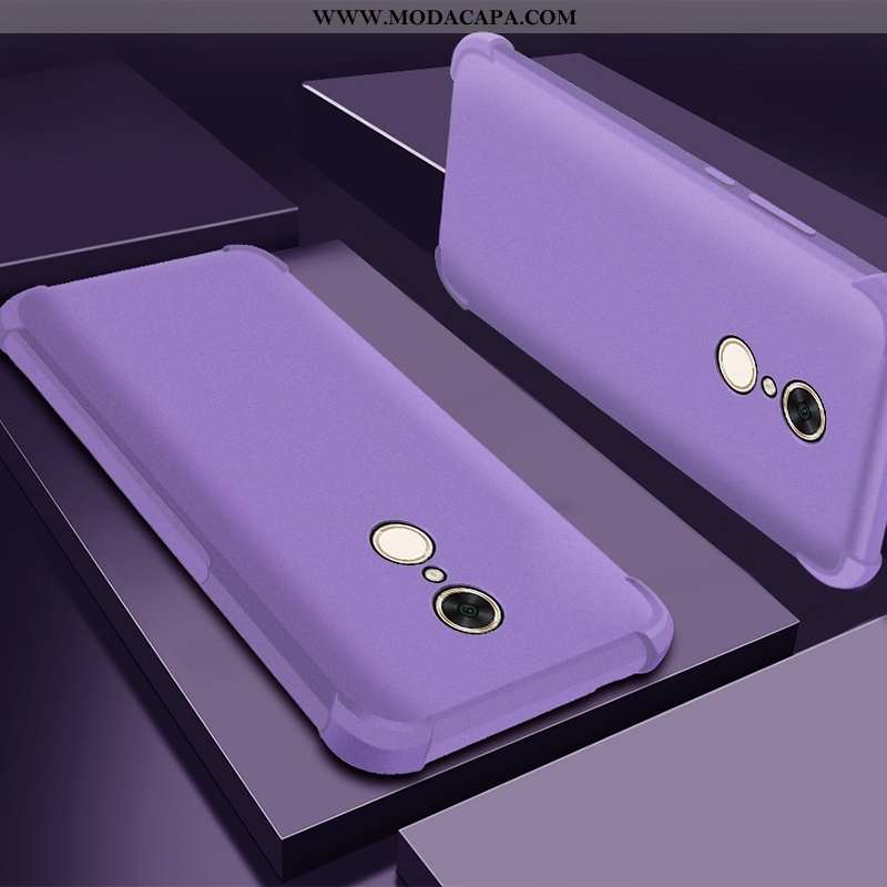 Capas Xiaomi Redmi 5 Soft Completa Roxa Cases Protetoras Telemóvel Online