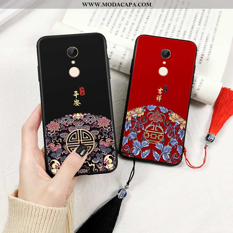 Capa Xiaomi Redmi 5 Personalizada Telemóvel Casal Antiqueda Malha Capas Palace Baratos