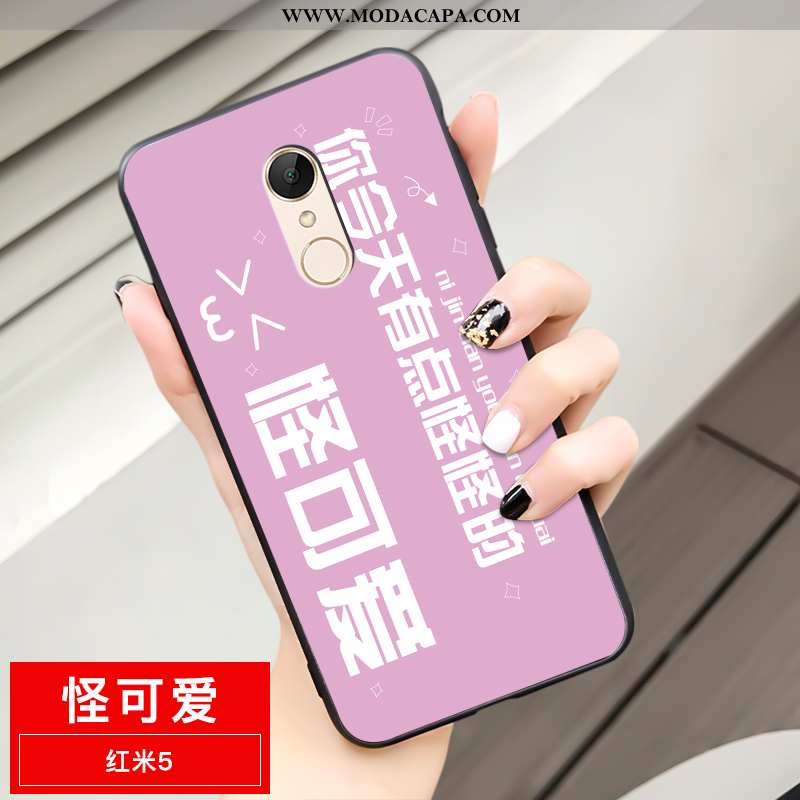 Capas Xiaomi Redmi 5 Desenho Animado Completa Criativas Cases Personalizado Fofas Vermelho Promoção