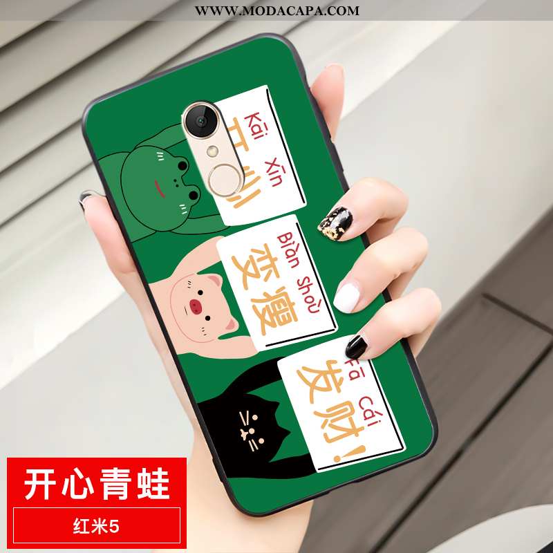 Capas Xiaomi Redmi 5 Desenho Animado Completa Criativas Cases Personalizado Fofas Vermelho Promoção