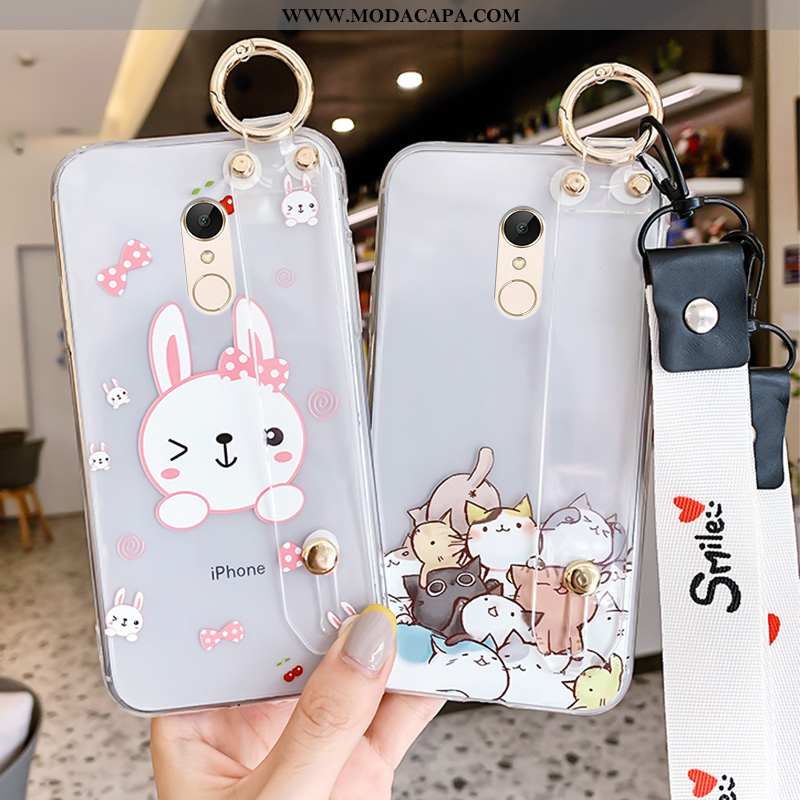 Capas Xiaomi Redmi 5 Protetoras Telemóvel Completa Simples Desenho Animado Clara Baratas