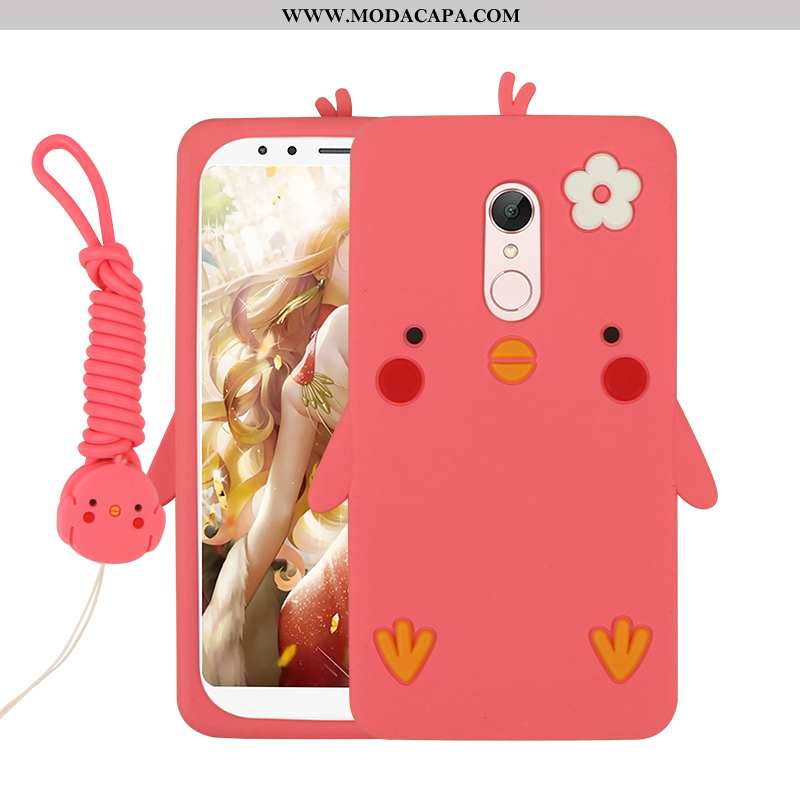 Capa Xiaomi Redmi 5 Desenho Animado Cases Antiqueda Silicone Telemóvel Soft Capas Barato