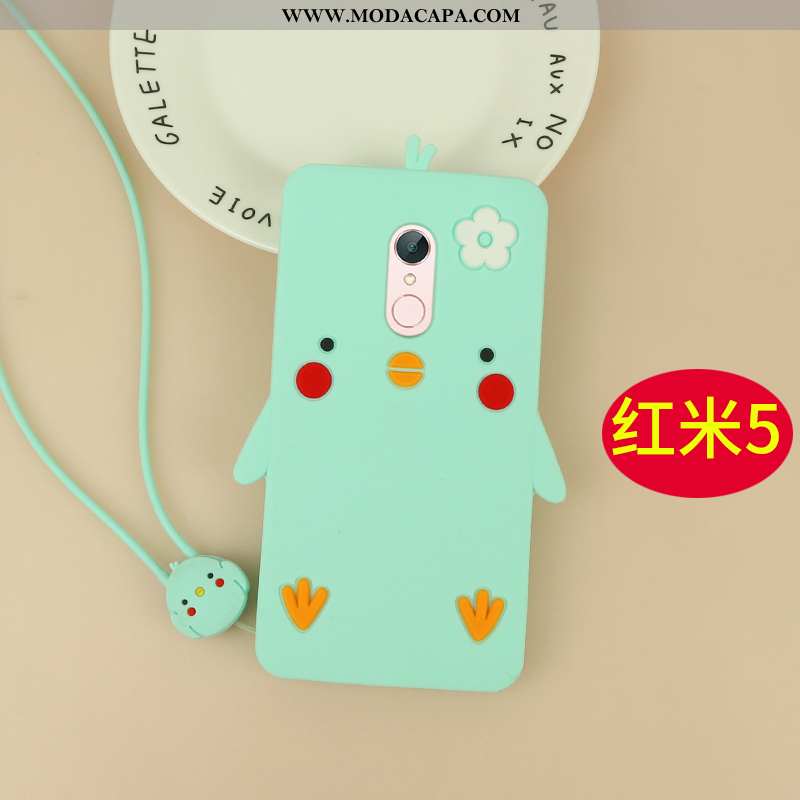 Capa Xiaomi Redmi 5 Desenho Animado Cases Antiqueda Silicone Telemóvel Soft Capas Barato