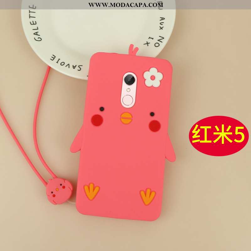 Capa Xiaomi Redmi 5 Desenho Animado Cases Antiqueda Silicone Telemóvel Soft Capas Barato