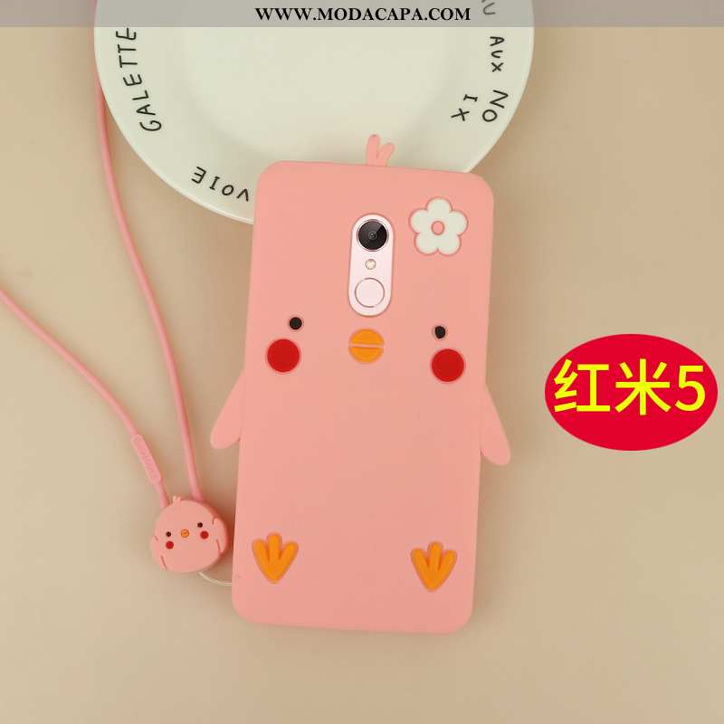 Capa Xiaomi Redmi 5 Desenho Animado Cases Antiqueda Silicone Telemóvel Soft Capas Barato