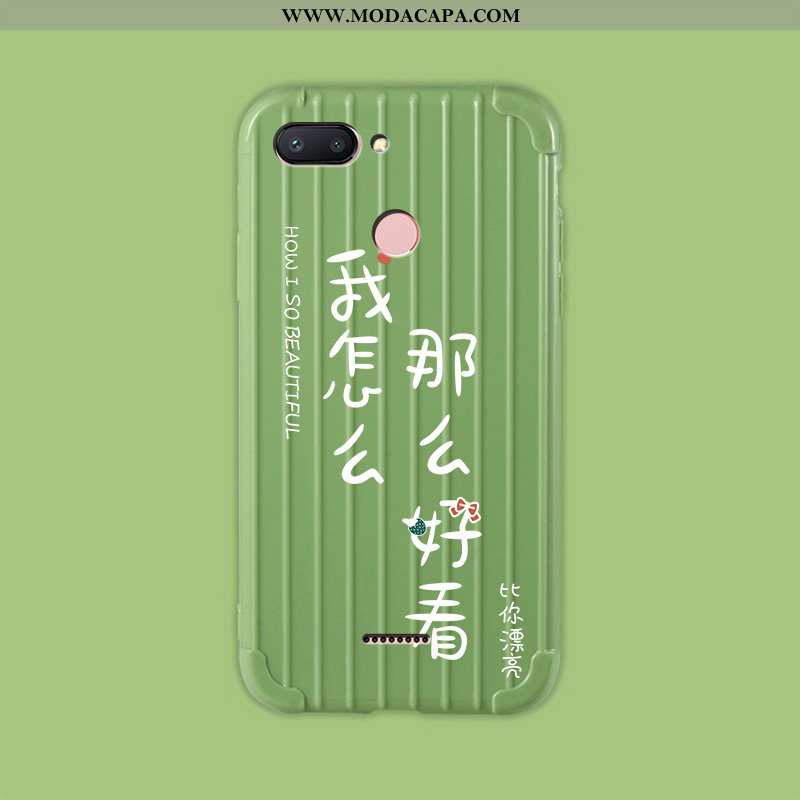 Capas Xiaomi Redmi 6 Criativas Vermelho Antiqueda Protetoras Cases Verde Pintado Baratos