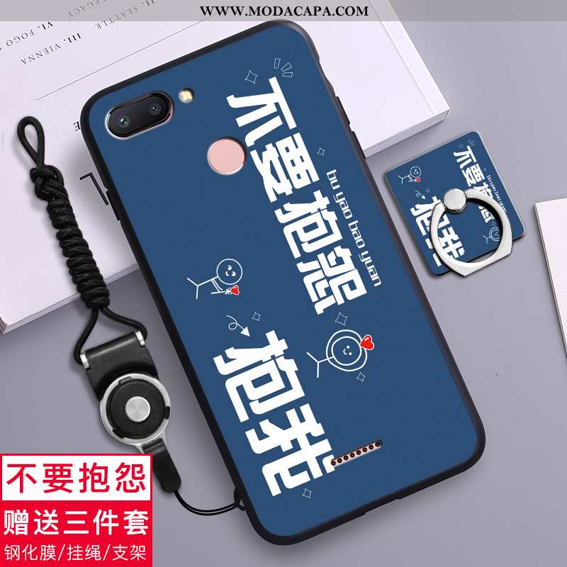 Capa Xiaomi Redmi 6 Tendencia Malha Soft Silicone Personalizada Bonitos Telemóvel Baratos