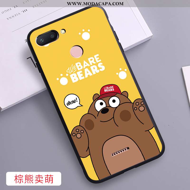 Capas Xiaomi Redmi 6 Slim Protetoras Pintado Desenho Animado Soft Completa Venda