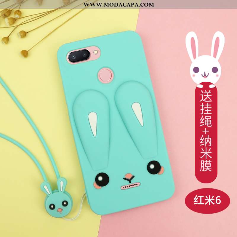 Capa Xiaomi Redmi 6 Tendencia Telemóvel Soft Preto Cases Vermelho Silicone Venda