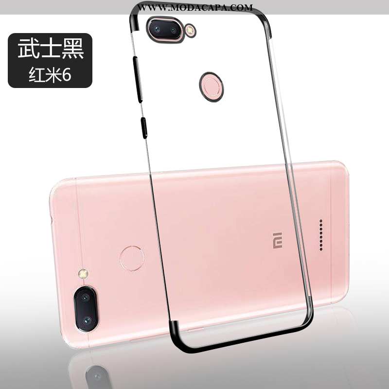 Capa Xiaomi Redmi 6 Slim Novas Capas Antiqueda Cases Transparente Pequena Baratas