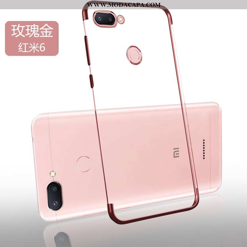 Capa Xiaomi Redmi 6 Slim Novas Capas Antiqueda Cases Transparente Pequena Baratas