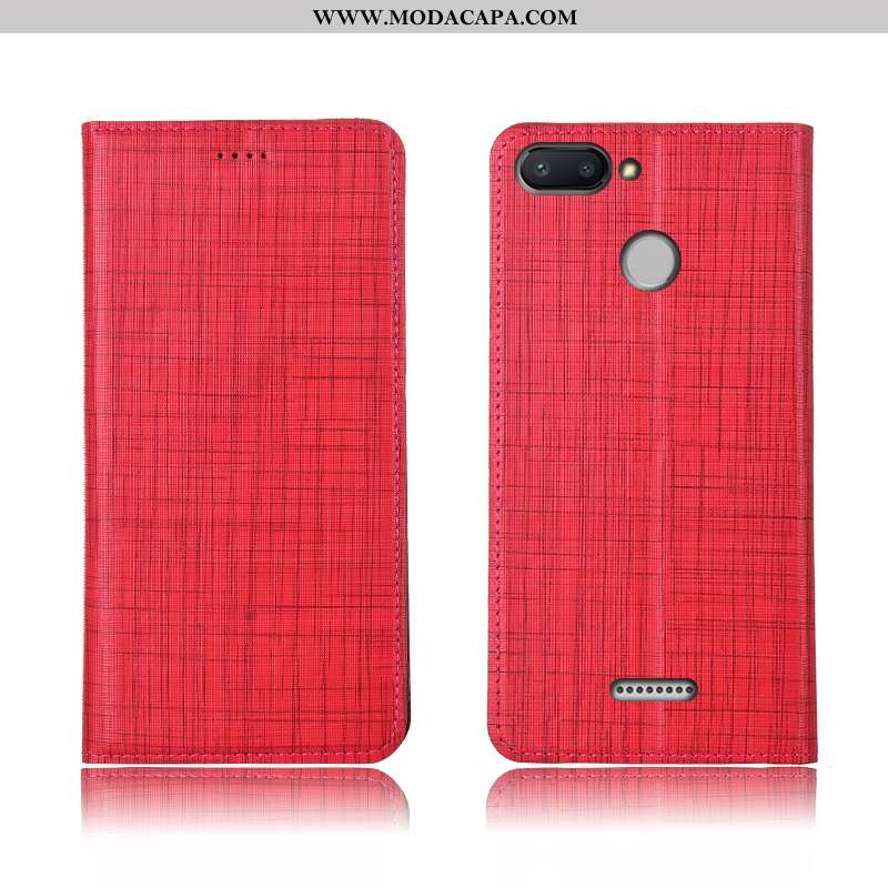 Capa Xiaomi Redmi 6 Silicone Cover Primavera Cases Pequena Protetoras Couro Genuíno Promoção