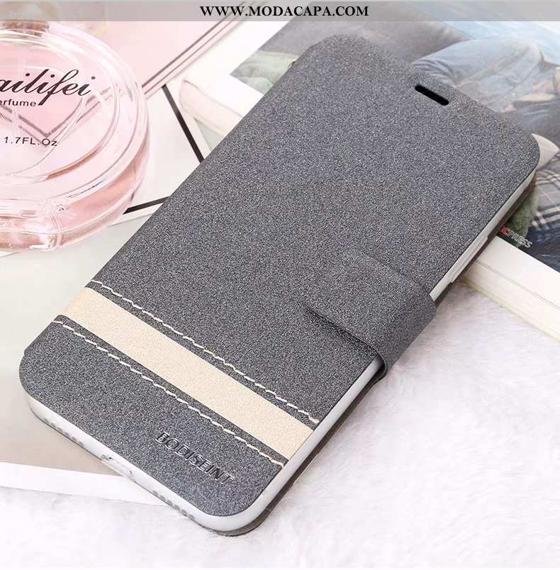 Capas Xiaomi Redmi 6 Protetoras Cover Criativas Cinza Nova Antiqueda Couro Venda