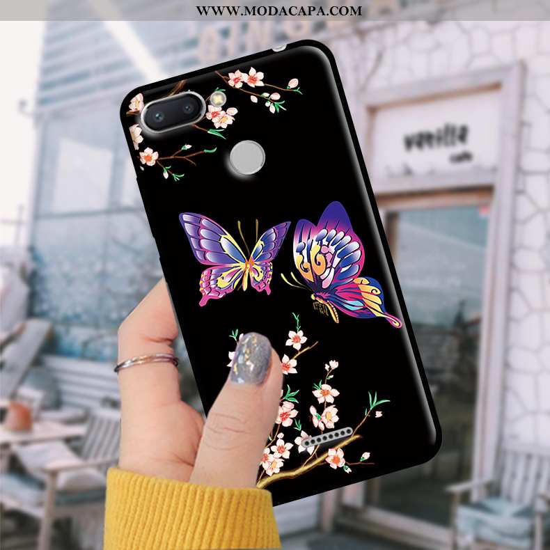 Capas Xiaomi Redmi 6 Tendencia Protetoras Soft Azul Telemóvel Telinha Comprar