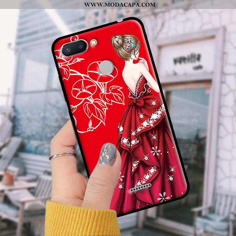 Capas Xiaomi Redmi 6 Tendencia Protetoras Soft Azul Telemóvel Telinha Comprar