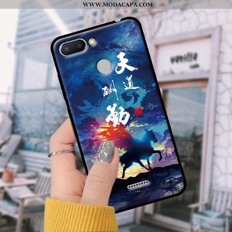 Capas Xiaomi Redmi 6 Tendencia Protetoras Soft Azul Telemóvel Telinha Comprar