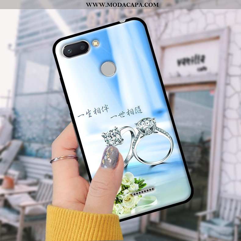 Capas Xiaomi Redmi 6 Tendencia Protetoras Soft Azul Telemóvel Telinha Comprar