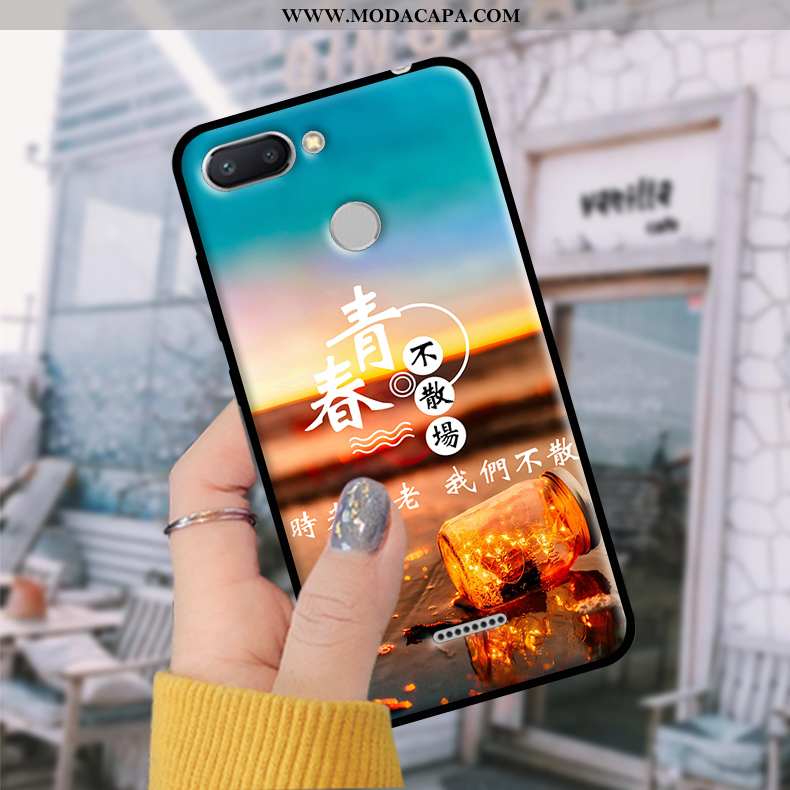 Capas Xiaomi Redmi 6 Tendencia Protetoras Soft Azul Telemóvel Telinha Comprar