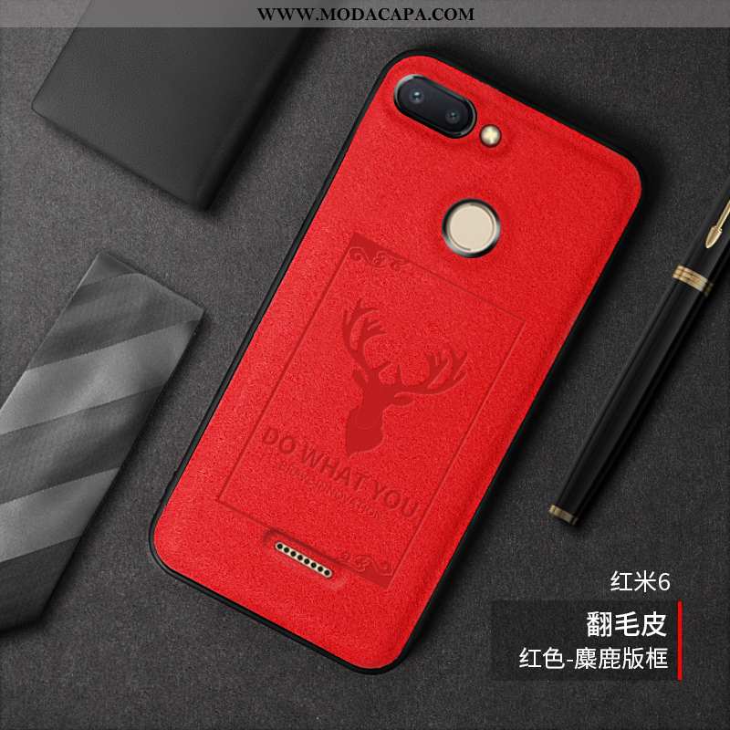 Capas Xiaomi Redmi 6 Protetoras Criativas Soft Fofas Cases Telemóvel Baratos