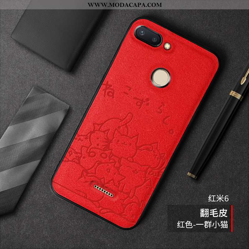 Capas Xiaomi Redmi 6 Protetoras Criativas Soft Fofas Cases Telemóvel Baratos
