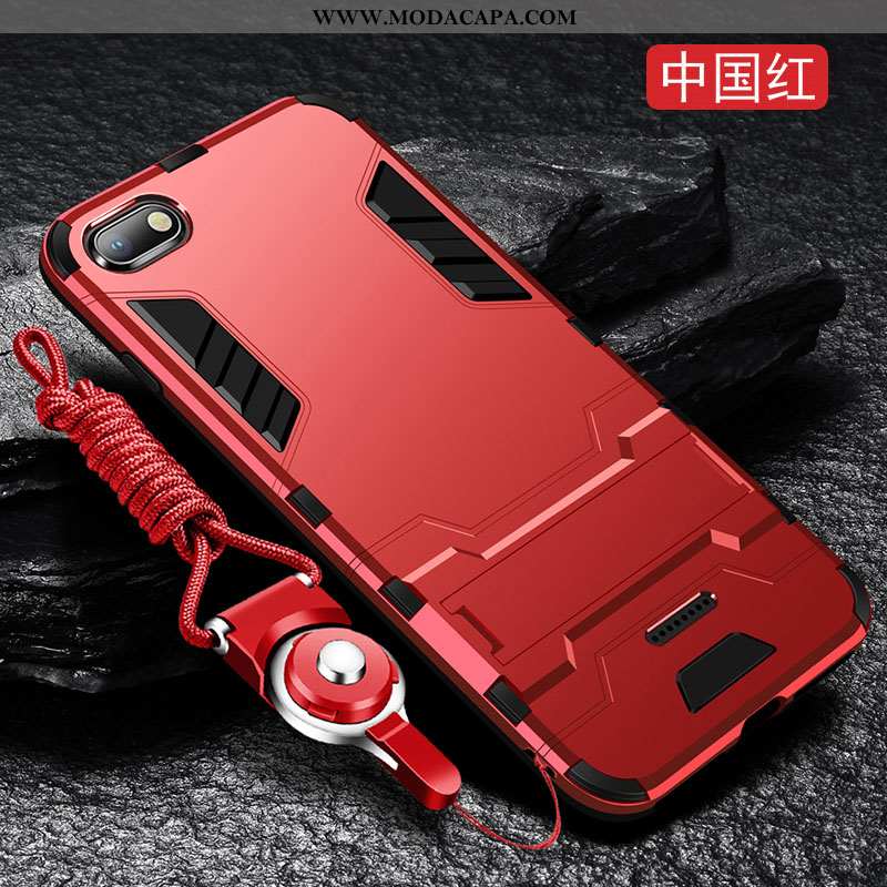 Capas Xiaomi Redmi 6a Protetoras Vermelho Slim Cases Fosco Tendencia Criativas Venda