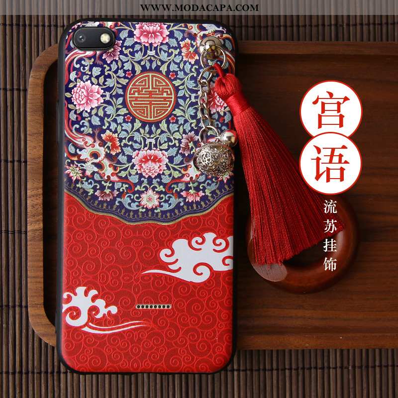 Capa Xiaomi Redmi 6a Soft Antiqueda Telemóvel Cases Roxa Personalizado Retro Baratas