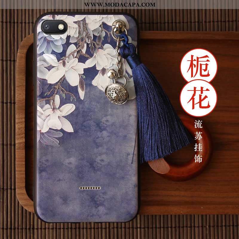 Capa Xiaomi Redmi 6a Soft Antiqueda Telemóvel Cases Roxa Personalizado Retro Baratas