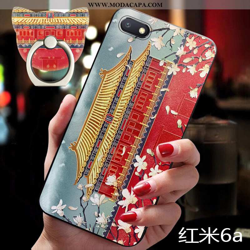 Capa Xiaomi Redmi 6a Retro Cases Silicone Midi Palace Tendencia Personalizada Venda