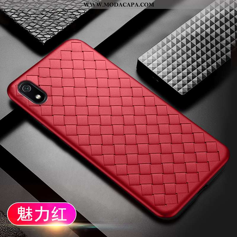 Capas Xiaomi Redmi 7a Criativas Completa Super Vermelho Tendencia Protetoras Slim Baratas